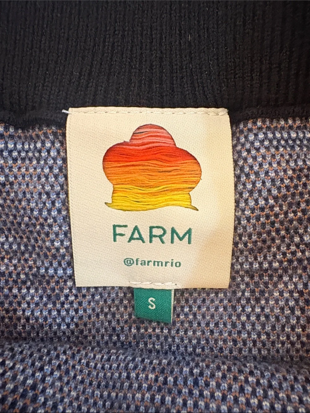 Farm Rio size S Blossom Tapestry Knit Skirt